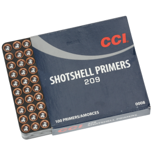 CCI Primers No 209M Shotshell Magnum Box of 1000 (10 Trays of 100)
CCi #209M Shotshell Primers 5000pk. Case Lots Only